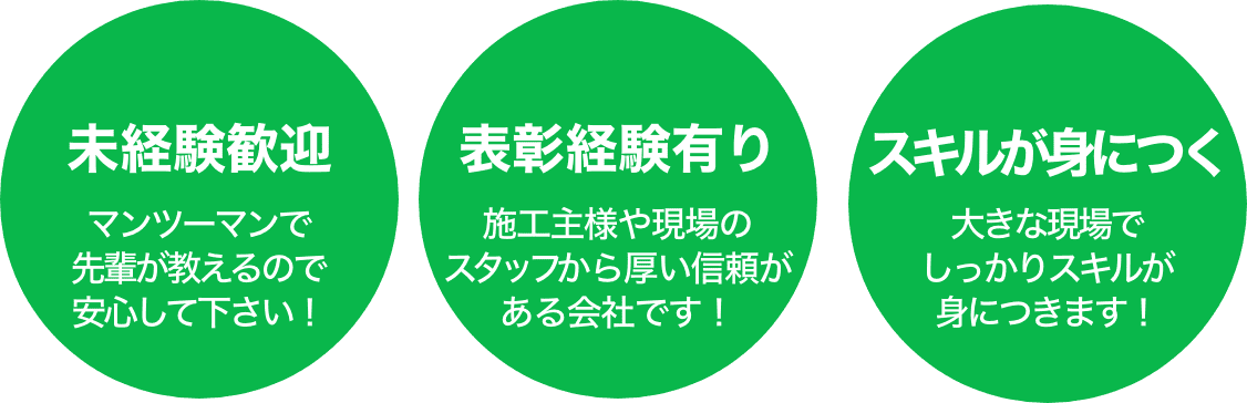 未経験歓迎 表彰経験有り スキルが身につく